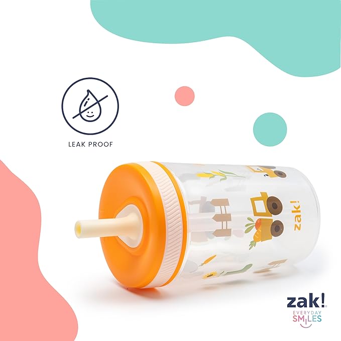 Zak Designs Disney Pixar Toy Story Kelso Toddler Tumblers For Travel or At Home, 15oz 2-Pack Durable Plastic Sippy Cups With Leak-Proof Design is Perfect For Kids (Woody, Buzz & Friends)