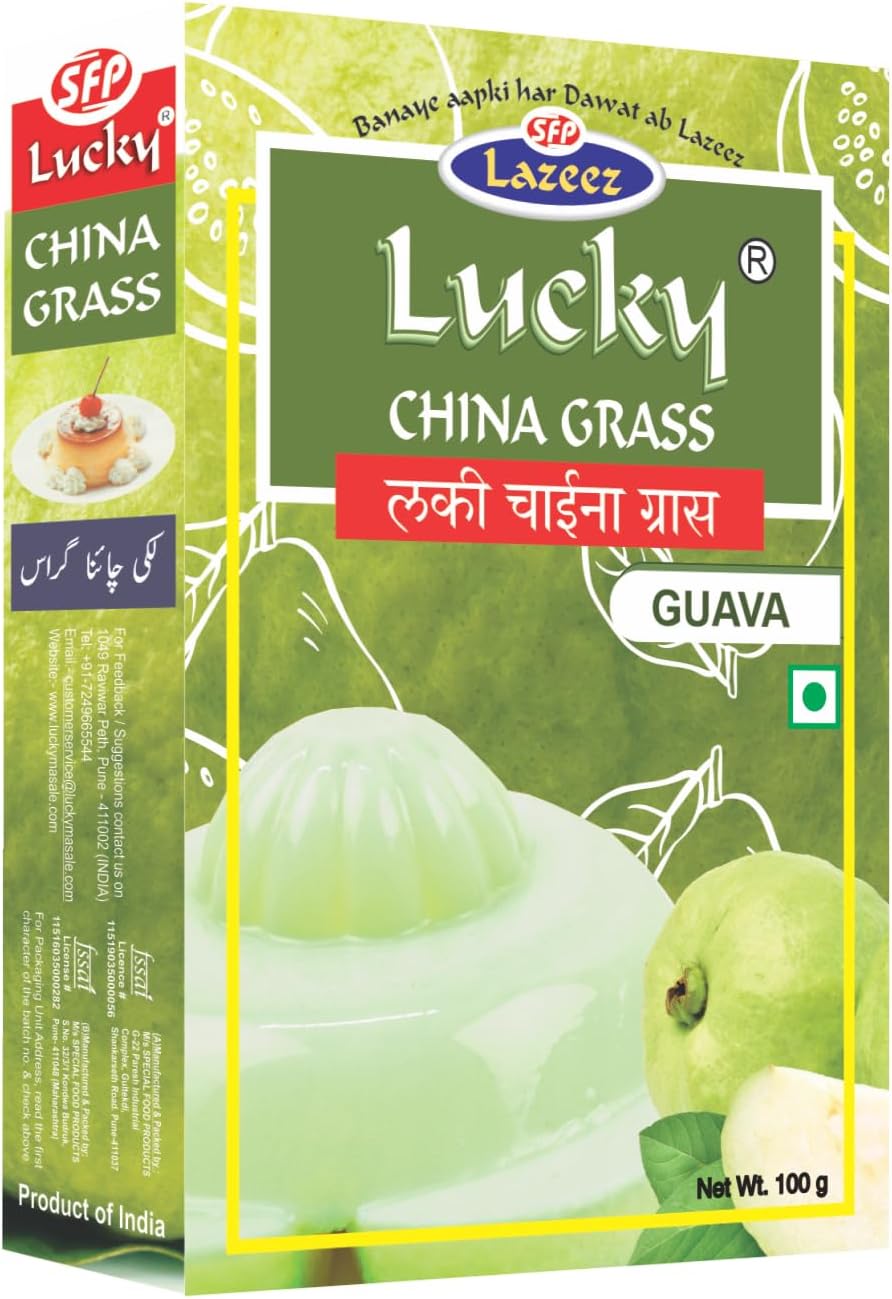 LUCKY CHINA GRASS (GUAVA Flavor 100 gm)[Pack of 5]