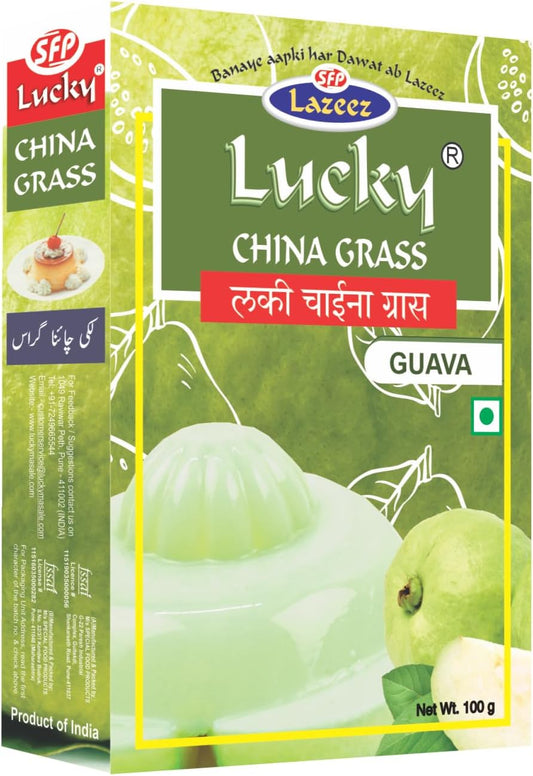 LUCKY CHINA GRASS (GUAVA Flavor 100 gm)[Pack of 5]