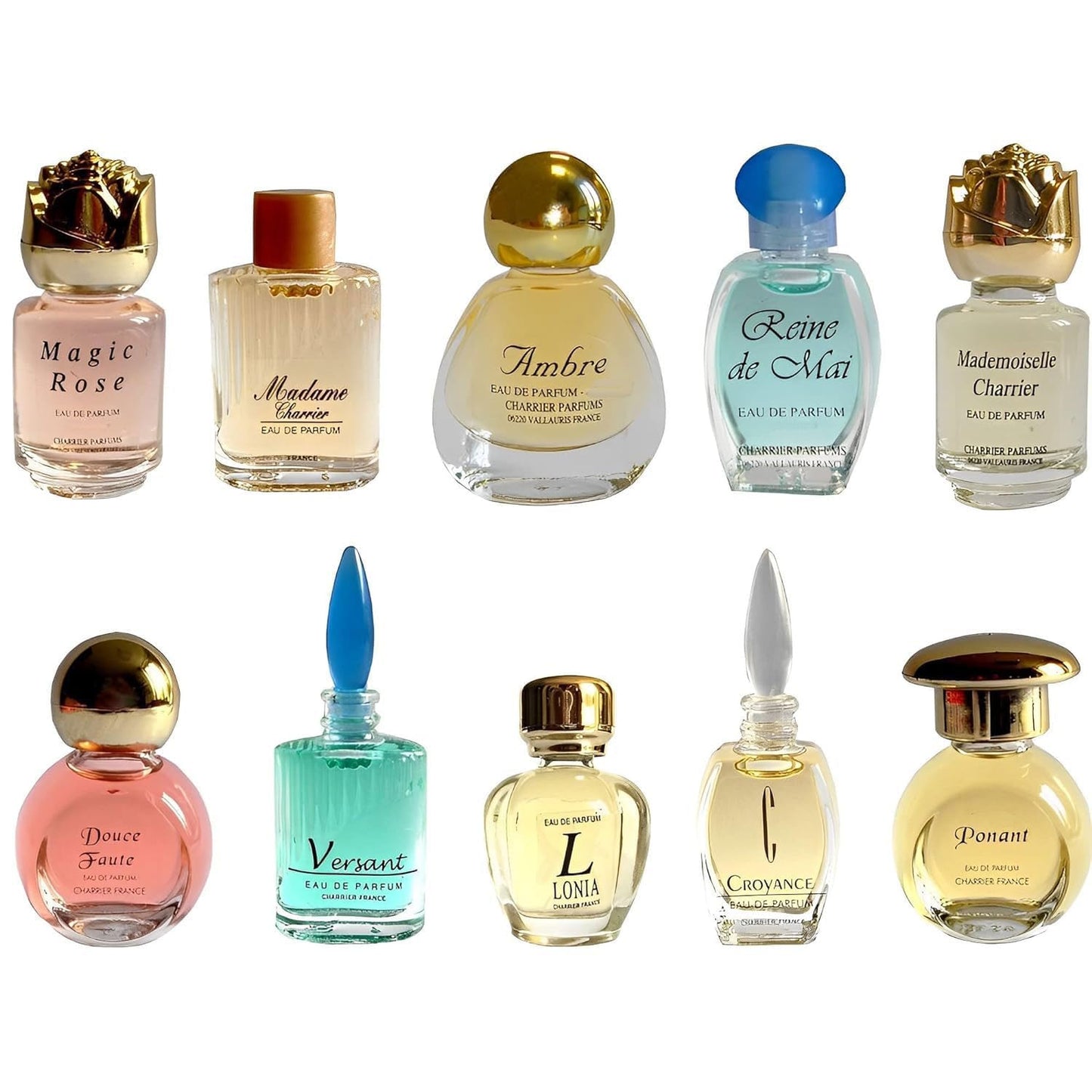 Charrier Parfums 10 Eaux de Parfum Luxurious Gift Box - 57.8 ml - Made in Provence, France