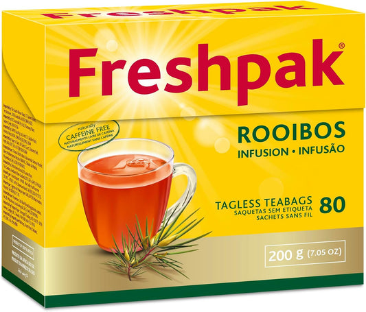 Freshpak Pure Rooibos Tea 80 Tagless Bags 80 Count (Pack of 4)
