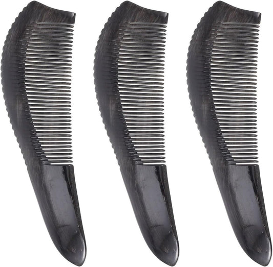 DOITOOL 3pcs Portable Hair Comb Durable Massage Styling Tool for Home Use Black Random Style Handheld Hairdressing Comb for All Hair Types