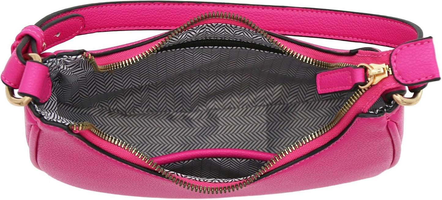 FashionPuzzle Small Crescent Shoulder Bag Underarm Purse