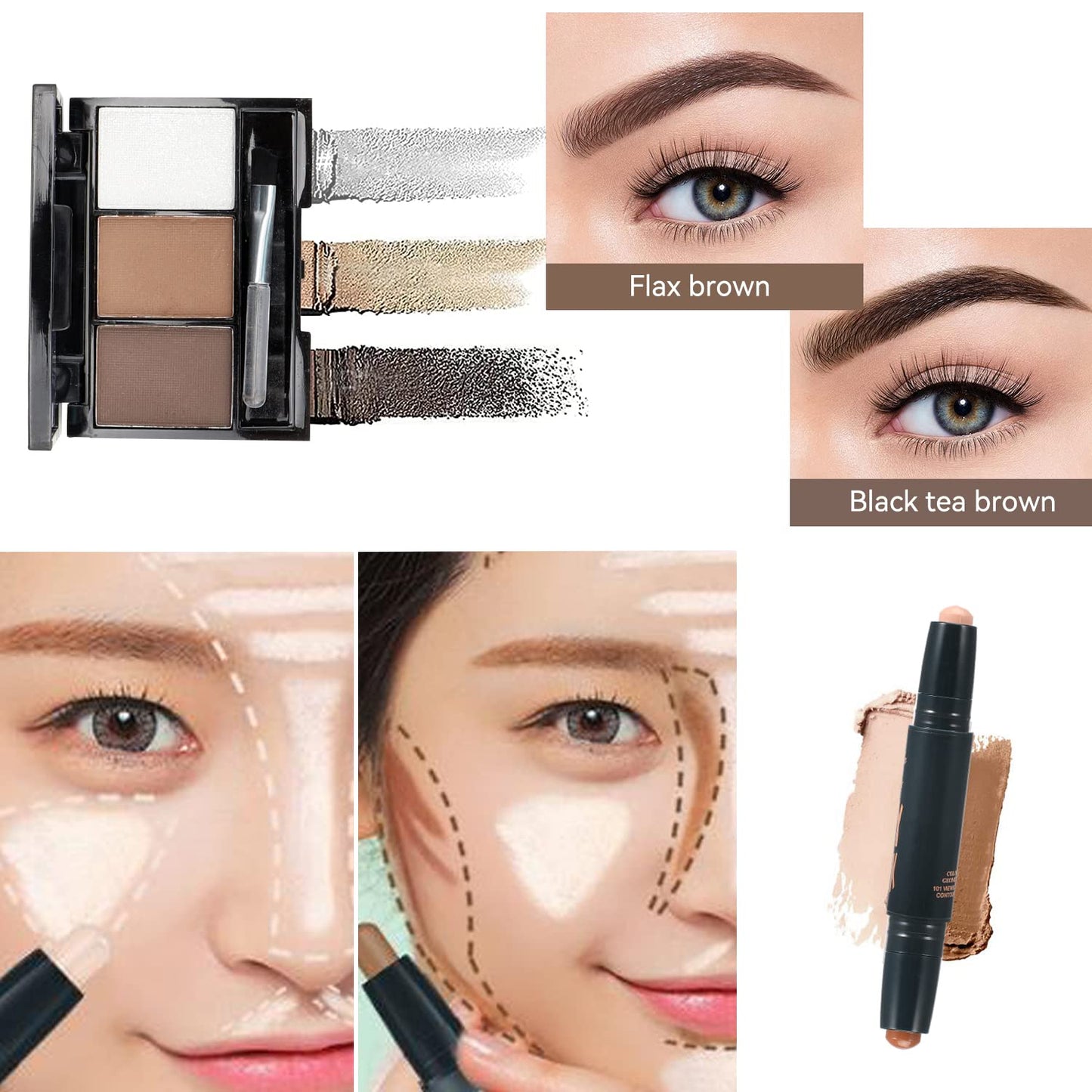 28 Pieces Makeup Kit for Women Full Kit, Eyeshadow Palette,Lip Gloss Set,Lipstick,Blush,Foundation,Concealer,Mascara,Eyebrow Pencil,Include Makeup Brush Set,Professional Makeup Kit for Teens