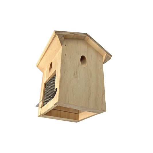 Carpenter Bee Traps for Outside, Piched Roof Nature Hanging Wood Boring Bee Trap for Outdoor Insect Trap (1 PCS)