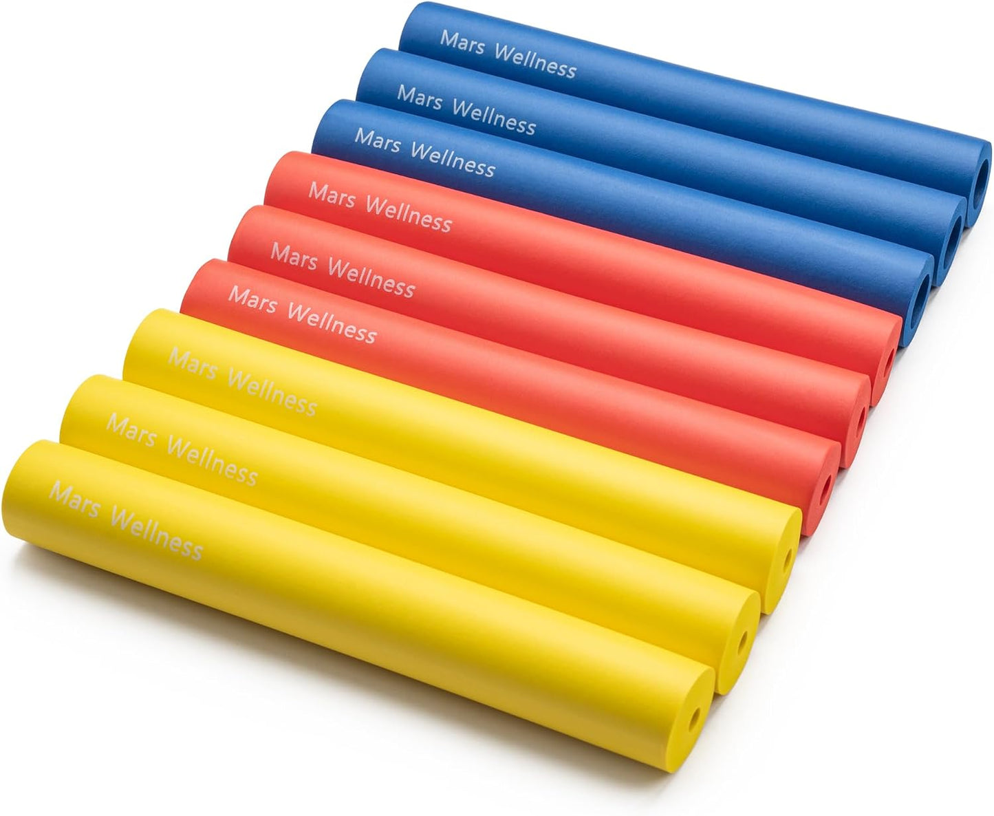 Foam Grip Tubing for Utensils - 9 PC 8" Handles - Foam Tubing for Handle Grip - Cut to Length - Adaptive Utensils Grip - Elderly, Disabled, Handicapped, Dexterity