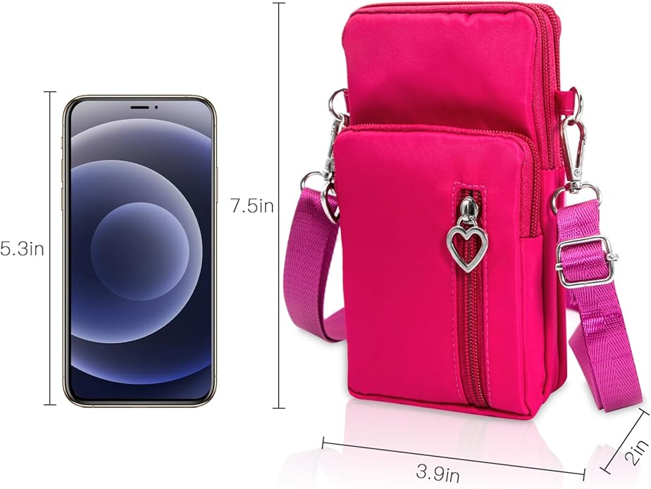 BIAOTIE Lightweight Small Crossbody bags Cell Phone Purses Travel Pouch Shoulder Bag for Women