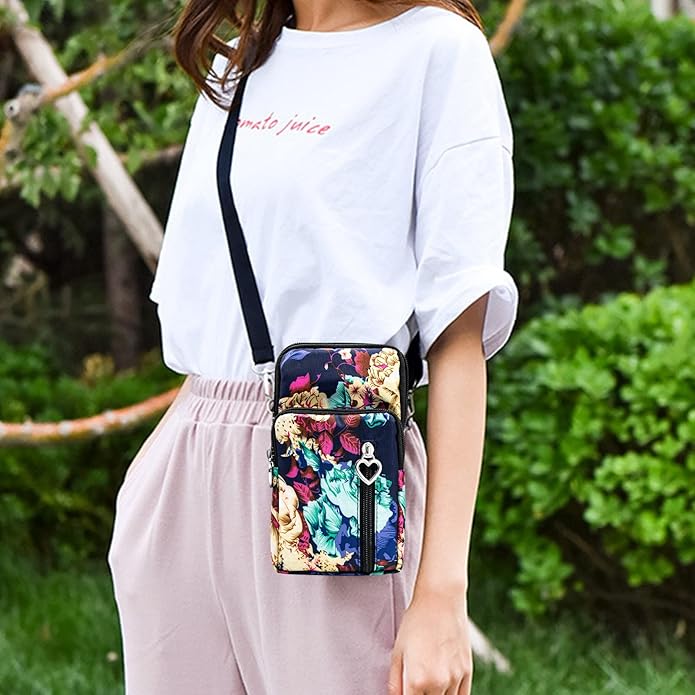 BIAOTIE Lightweight Small Crossbody bags Cell Phone Purses Travel Pouch Shoulder Bag for Women