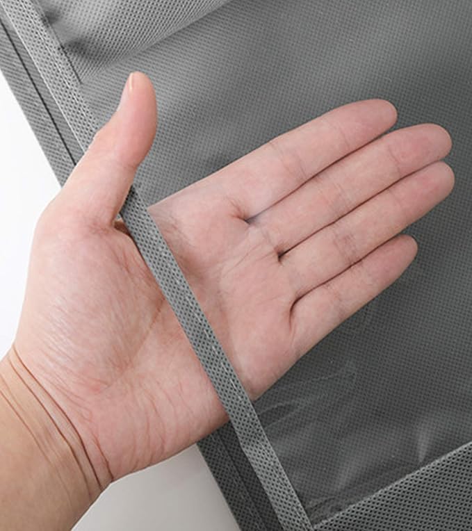Handbag Storage Hanging Purse Organizer Bedroom Organization Dust-Proof Holder Bag for Wardrobe Closet (Black-2Pack)