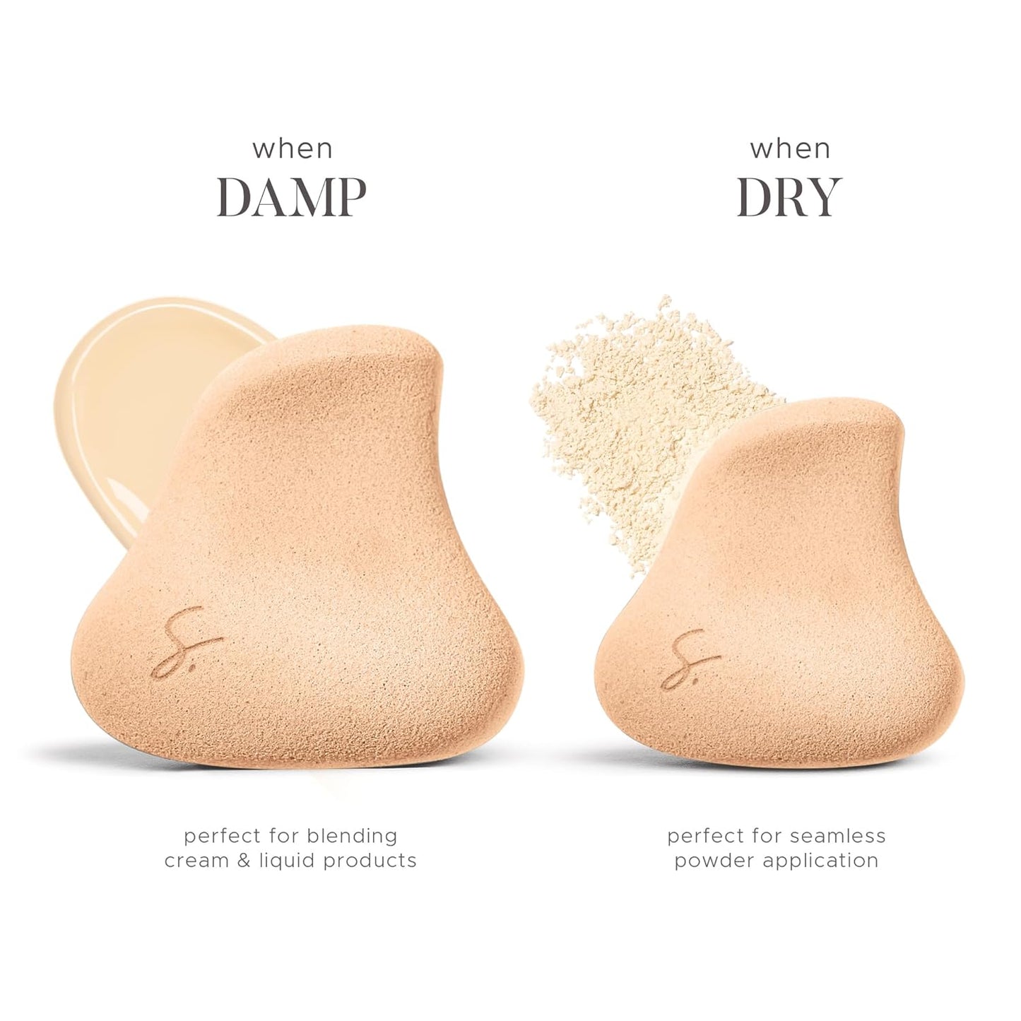 Original Beauty Blender Makeup Sponge Applicator for Powder, Cream & Liquid, Beauty Tools Puff, Streak Free Application, Vegan, Cruelty Free Made in USA, Peach