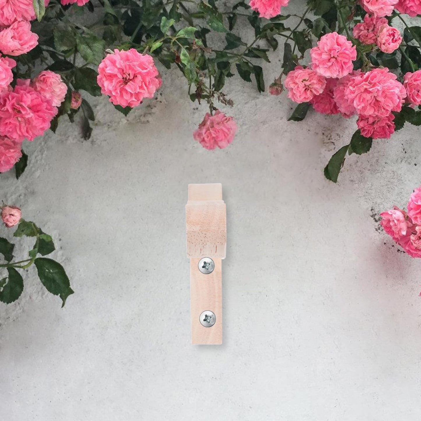 Gogogmee 2pcs Wooden Wall-Mounted Flowerpot Brackets for Hanging Plants, Lanterns, and Wind Chimes, Outdoor and Indoor Decorative Plant Hangers for Garden and Balcony