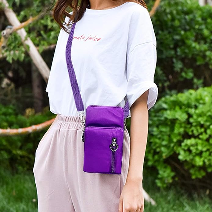BIAOTIE Lightweight Small Crossbody bags Cell Phone Purses Travel Pouch Shoulder Bag for Women
