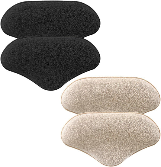 Mobestech Self-Adhesive Heel Cushion Inserts 2 Pairs Soft Heel Protector Pads for High Prevent Blisters and Slipping Comfortable Grips for Women’s Shoes