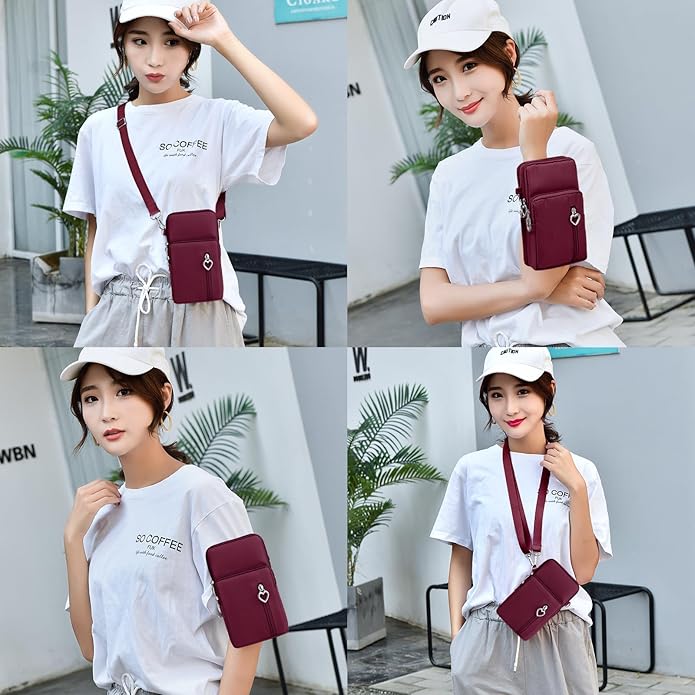 BIAOTIE Lightweight Small Crossbody bags Cell Phone Purses Travel Pouch Shoulder Bag for Women