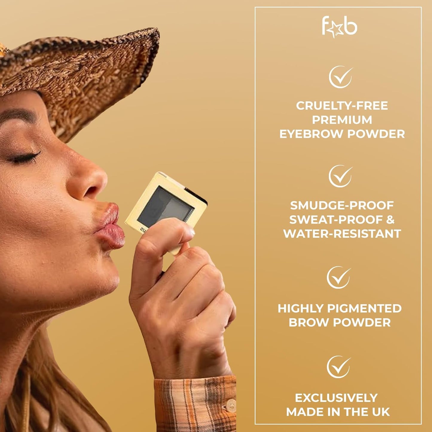 Lux Eyebrow Kit Refill Powder - Soft and Natural Eyebrow Definition for Light Brown/Medium Brows On-The-Go