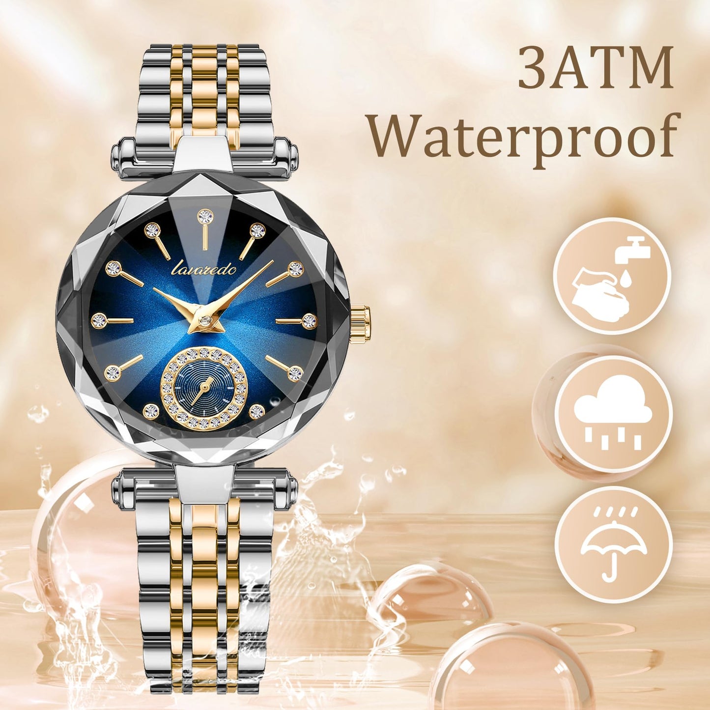 NN BEN NEVIS Watch, Watches for Women with Elegant Leather Strap, Fashion Analog Creative Diamond Dial Wrist Watch, Jewelry Gift for Wedding Anniversary Birthday
