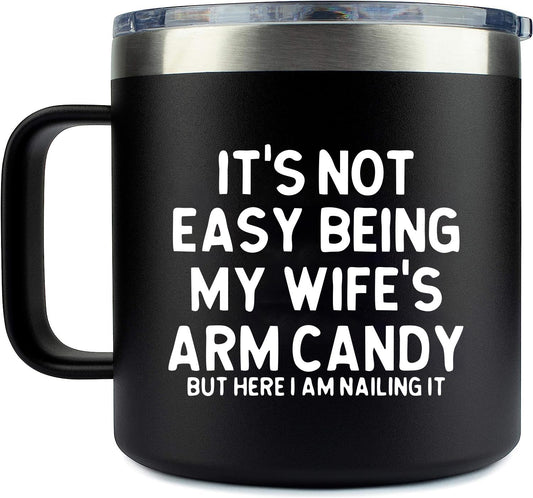 Angie's Box 14Oz Funny Husband Mug (Black) - Husband Gifts from Wife - Unique Birthday Gift