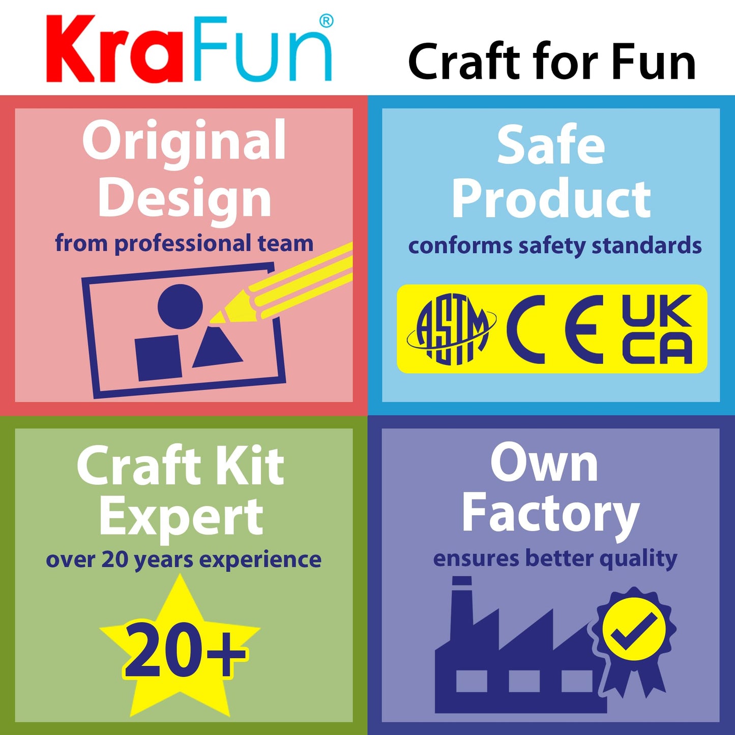 KRAFUN My First Sewing Kit for Kids Ages 6-10 Beginners | Learn to Sew Unicorn Stuffed Animal | Premium Thick Felt | Craft Gift for Girls & Boys