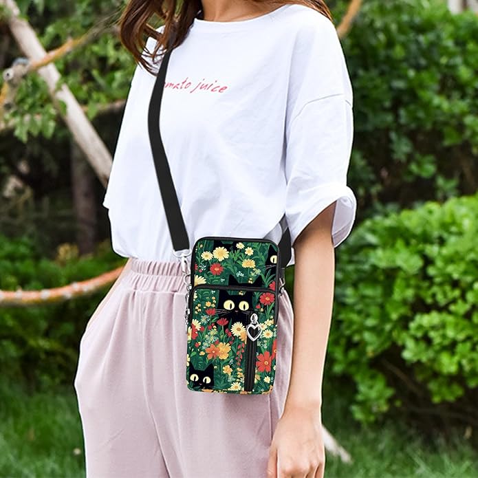 BIAOTIE Lightweight Small Crossbody bags Cell Phone Purses Travel Pouch Shoulder Bag for Women