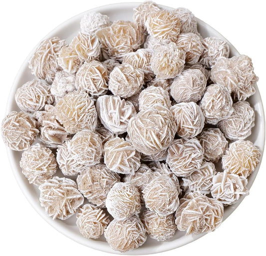 Apengshi 0.97lb Natural Desert Rose Selenite Crystal Rough Raw Stone Mineral Specimen Reiki Collection Energy Stone Home Decoration