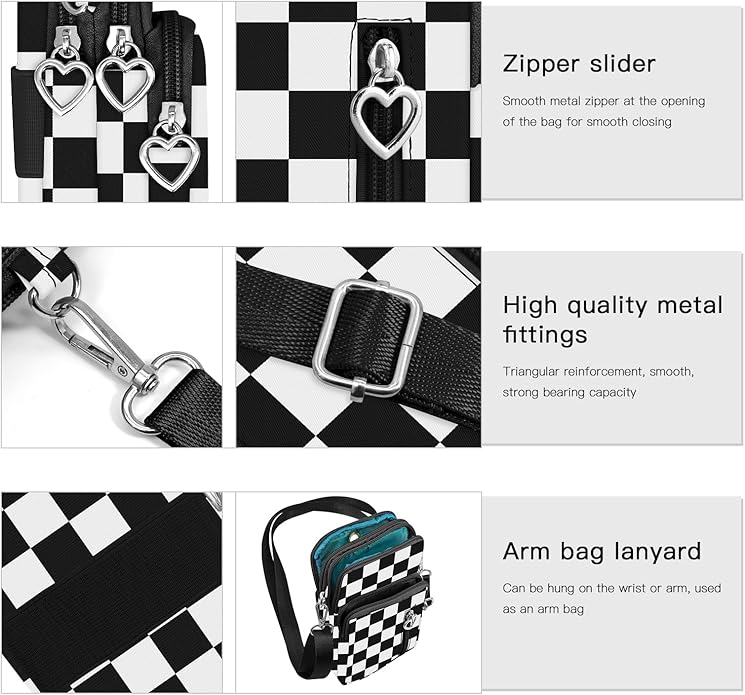 BIAOTIE Lightweight Small Crossbody bags Cell Phone Purses Travel Pouch Shoulder Bag for Women