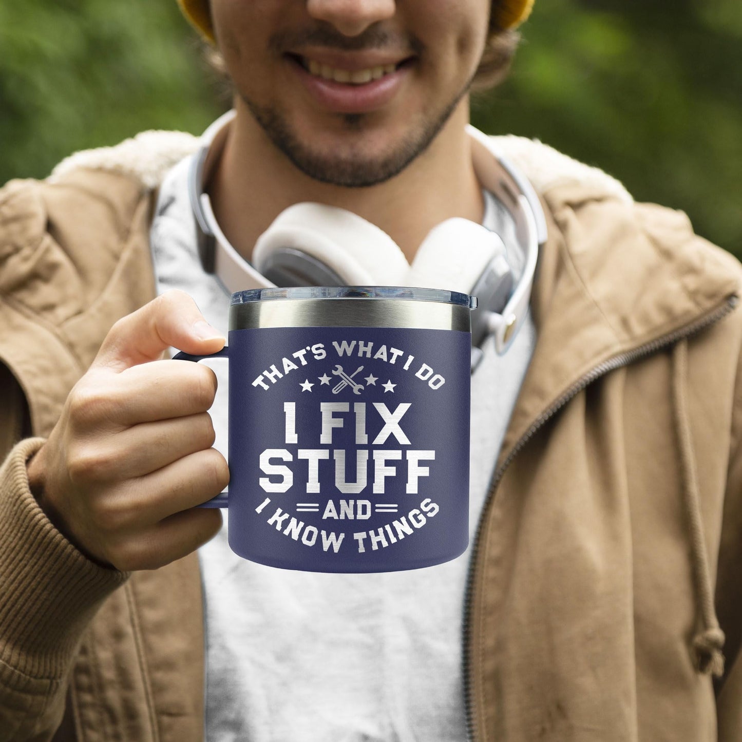 Father's Day Gifts for Dad, Husband - Birthday gifts for Men Unique - Mens Gifts, Dads Birthday Gift Ideas - for Him, Handyman, Grandpa, Men Mug 14 Oz