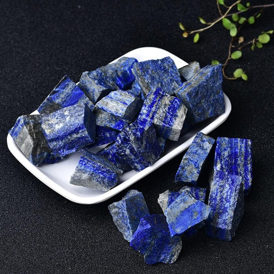 Crystal Healing Meditation Decoration Natural Rough Lapis Lazuli Stone Quartz Crystal Ore Gemstones Healing Meditation Mineral Collection Home Decor Beautiful Gifts (Size : 100g)