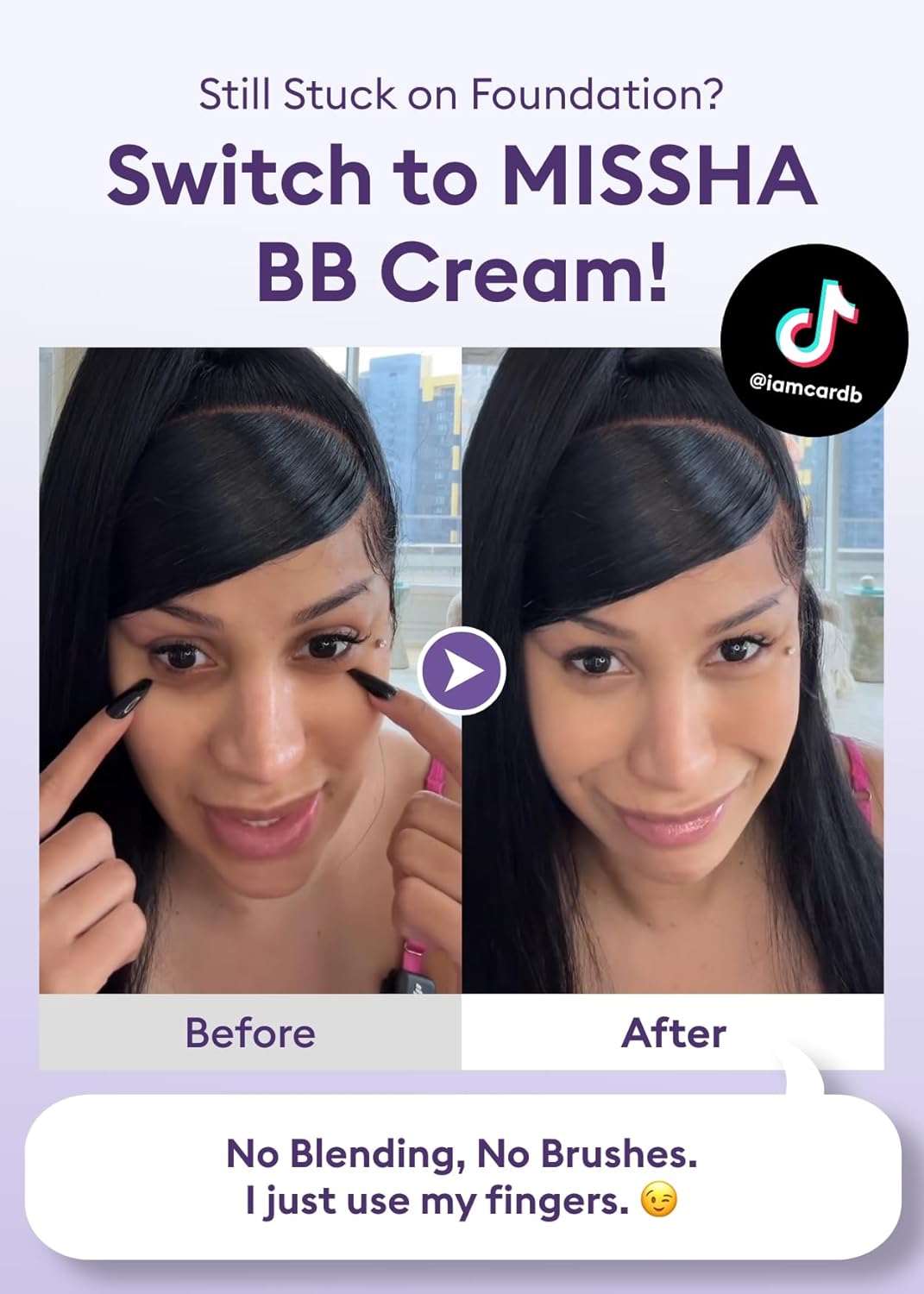 MISSHA M PERFECT COVER SERUM BB CREAM No.33 Tan -Tan with Warm Undertone, BB Cream by Cardi B Pick, Skin Tint, Tinted Moisturizer, Skin Care Foundation Makeup, Korean Makeup, 1.18 Fl oz