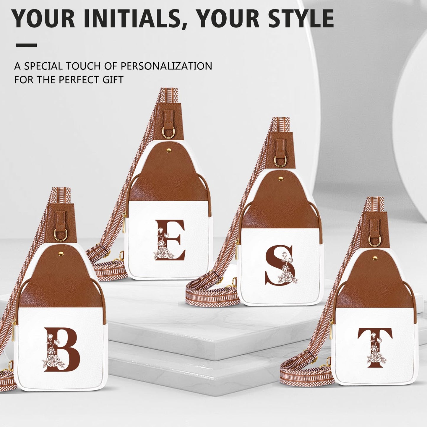 Letter Women Crossbody Bag Sling Shoulder Purses Handbags Cross Body Adult Women Her Sister Mom Girlfriend Aunt Best Friend Bestie Wife Daughter Law Happy Birthday Gifts Aesthetic Unique Cute Present