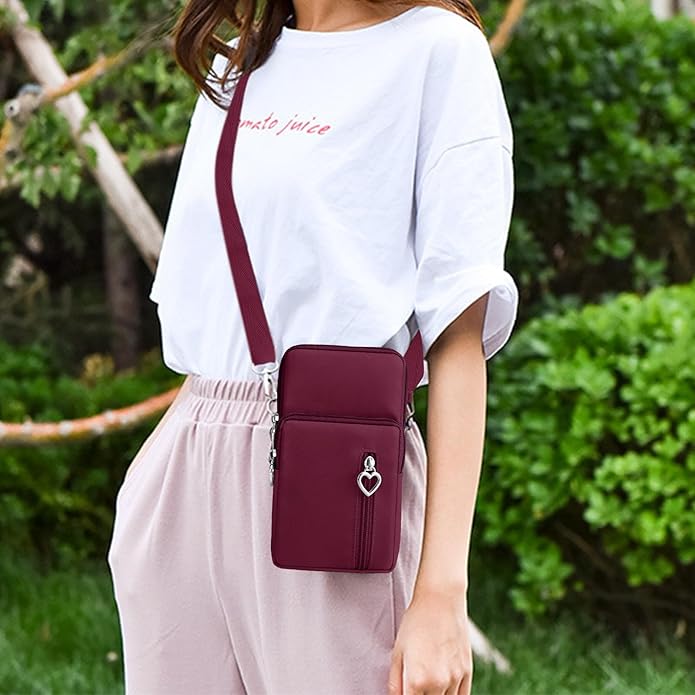 BIAOTIE Lightweight Small Crossbody bags Cell Phone Purses Travel Pouch Shoulder Bag for Women