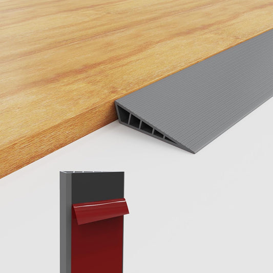 1" Rise Threshold Ramps for Doorways, 2000 Lbs Load Capacity, 35.5"L Rubber Wheelchair Ramp Door Threshold Ramps for Wheelchairs for Home with Self-Adhesive, Non-slip Waterproof and Cuttable
