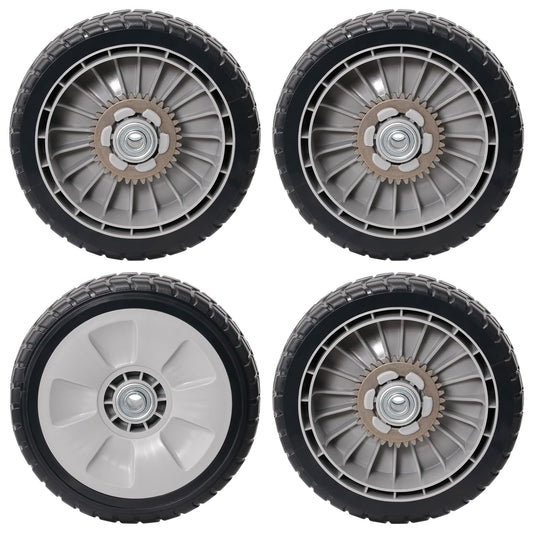 CheeMuii 4 Pack Lawn Mower Wheels Kit 4 Rear Wheels Replace for 42710-VE2-M02ZE 8" Push Mower Rear Wheels Compatible with Honda Lawn Mower HRR216 HRS216 HRT216 etc
