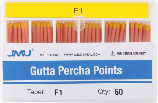 JMU Gutta Percha Points, #F1, 60pcs/Pack