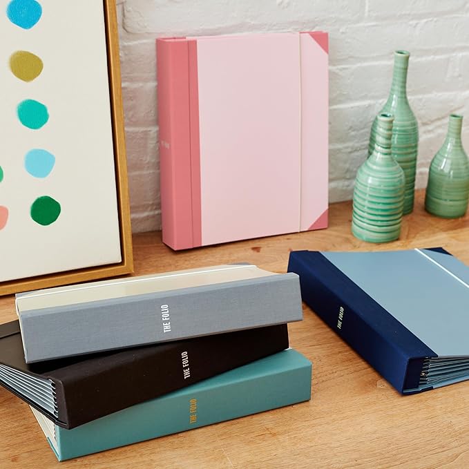 The Folio® Important Document Organizer by Savor | Binder with Guided Labels, Acid-Free File Folder with 10 Pockets for Home, Legal, Medical Papers | Mother’s Day Gift for Moms, Records Storage (Pink)