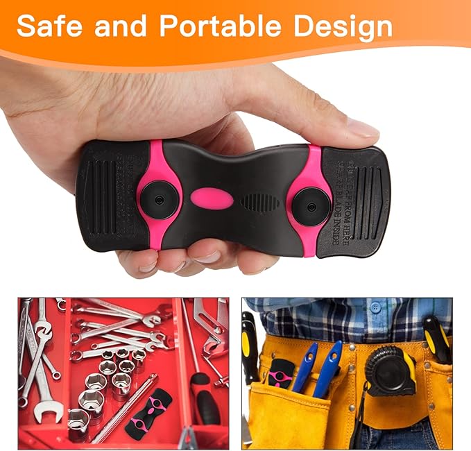 Razor Blade Scraper Tool Kit, Pink Razor Scrapers Tool & 20Pcs Extra Blades, Plastic Paint Scraper Tool, Razor Scraper Tool for Glass Top Stove, Scrappers for Cleaning Window,Decals,Stickers,Adhesive