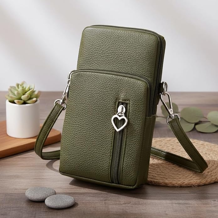 JANKS Small Crossbody Bag for Women - Mini Phone Purses with Crossbody Strap and Wallet - Nylon Arm Bag