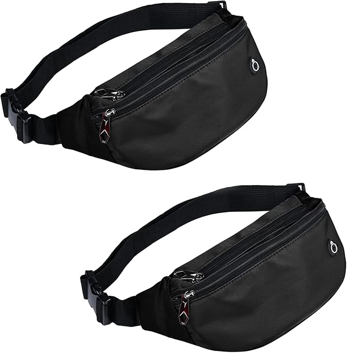 Fanny Packs for Men and Women, Waterproof Sports Waist Pack Bag for Travel Hiking Running Hands-free