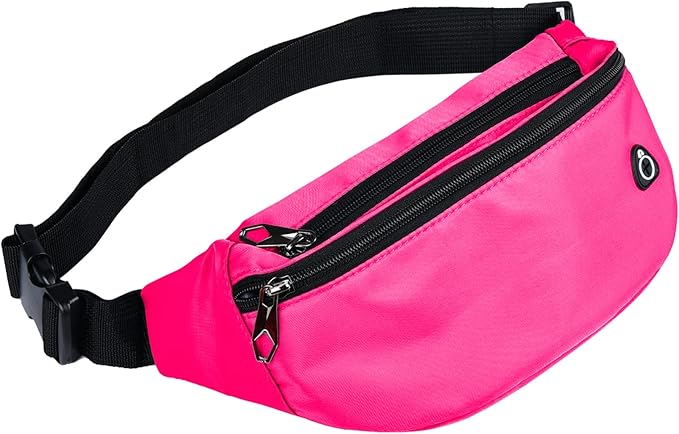 Fanny Packs for Men and Women, Waterproof Sports Waist Pack Bag for Travel Hiking Running Hands-free