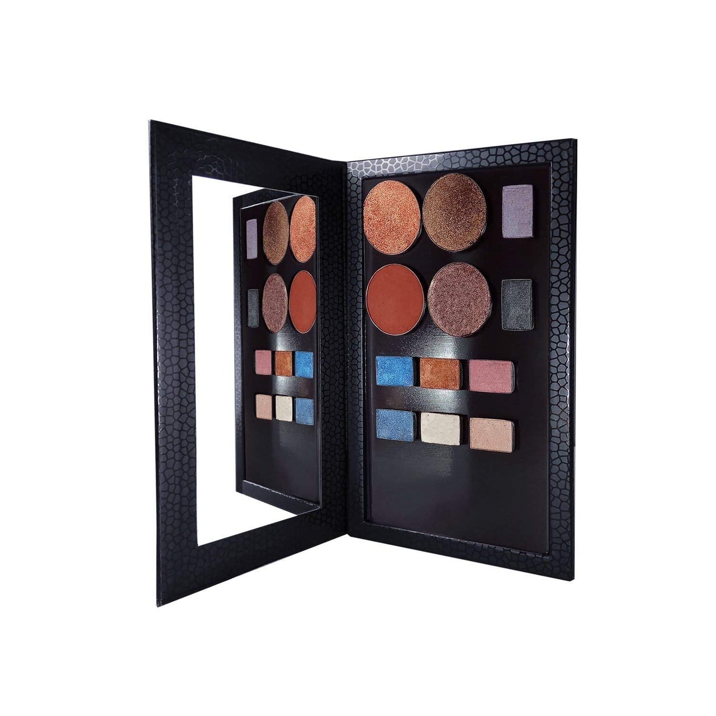 Magnetic Palette Empty Eyeshadow Makeup Palette with Shatterproof Mirror for Eyeshadow Lipstick Blush Powder (Black)