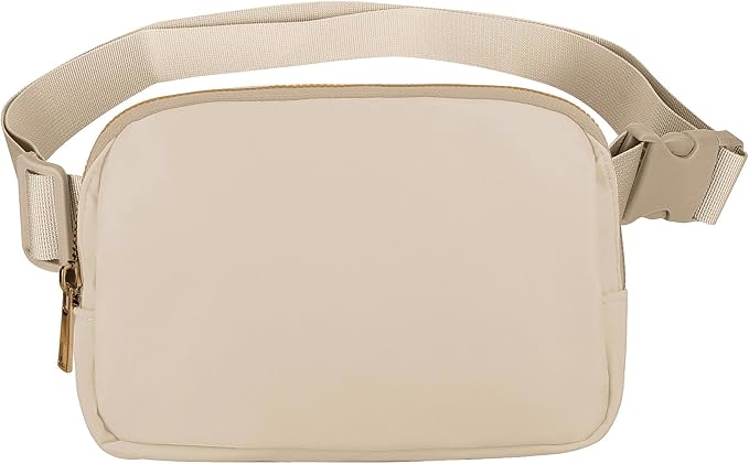 VOROLO Fanny Pack For Women And Men Crossbody Bag Belt Bag with Adjustable Strap Graduation Gifts Khaki
