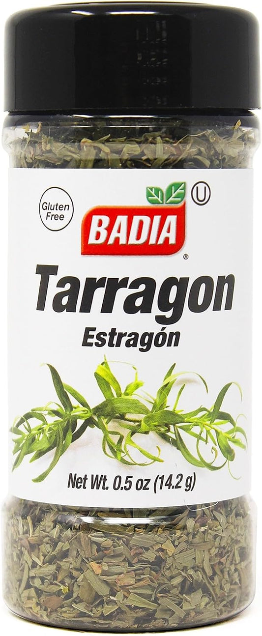 Badia Tarragon 0.5 oz – Aromatic & Sweet, French-Inspired Flavor, Dried Tarragon Leaves, Gluten Free & Kosher