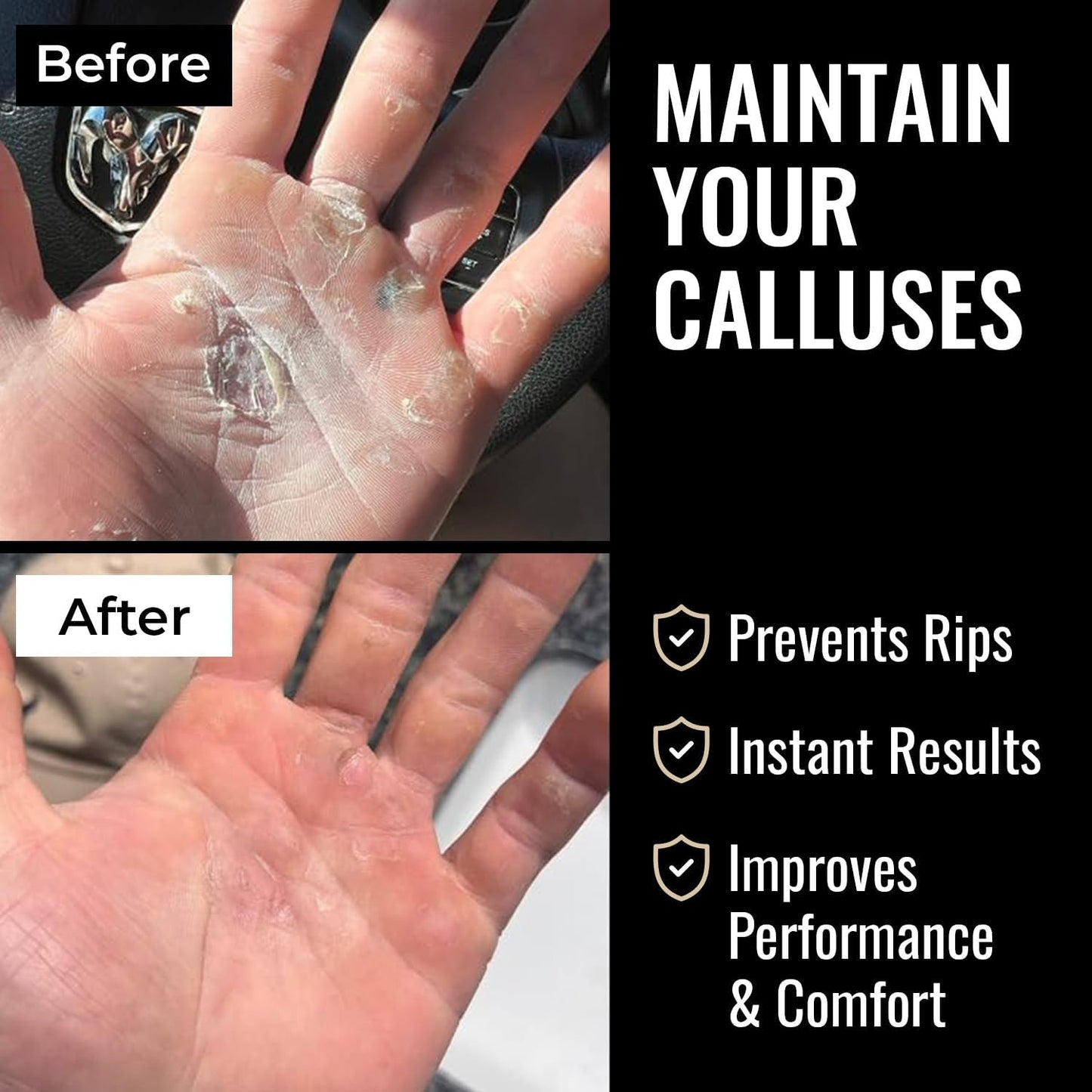 SandBar Callus Remover Tool, File for Hands, Durable Aluminum Tool Callus Shaver, Palm and Heel Dead Skin Removal, Includes Nourishing Salve, Ideal for Athletes, Climbers, and Gym Enthusiasts - Gold