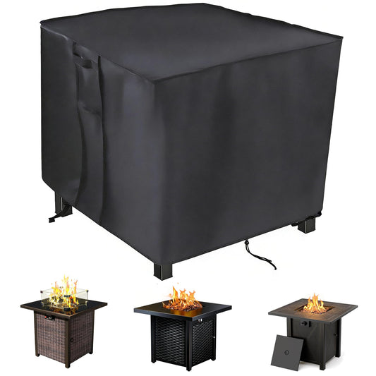 Saking Fire Pit Cover,30 inch Firepit Covers Square Gas Fireplace Fire Pit Table Cover for Propane Fire Pit- 30 X 30 X 25 inch