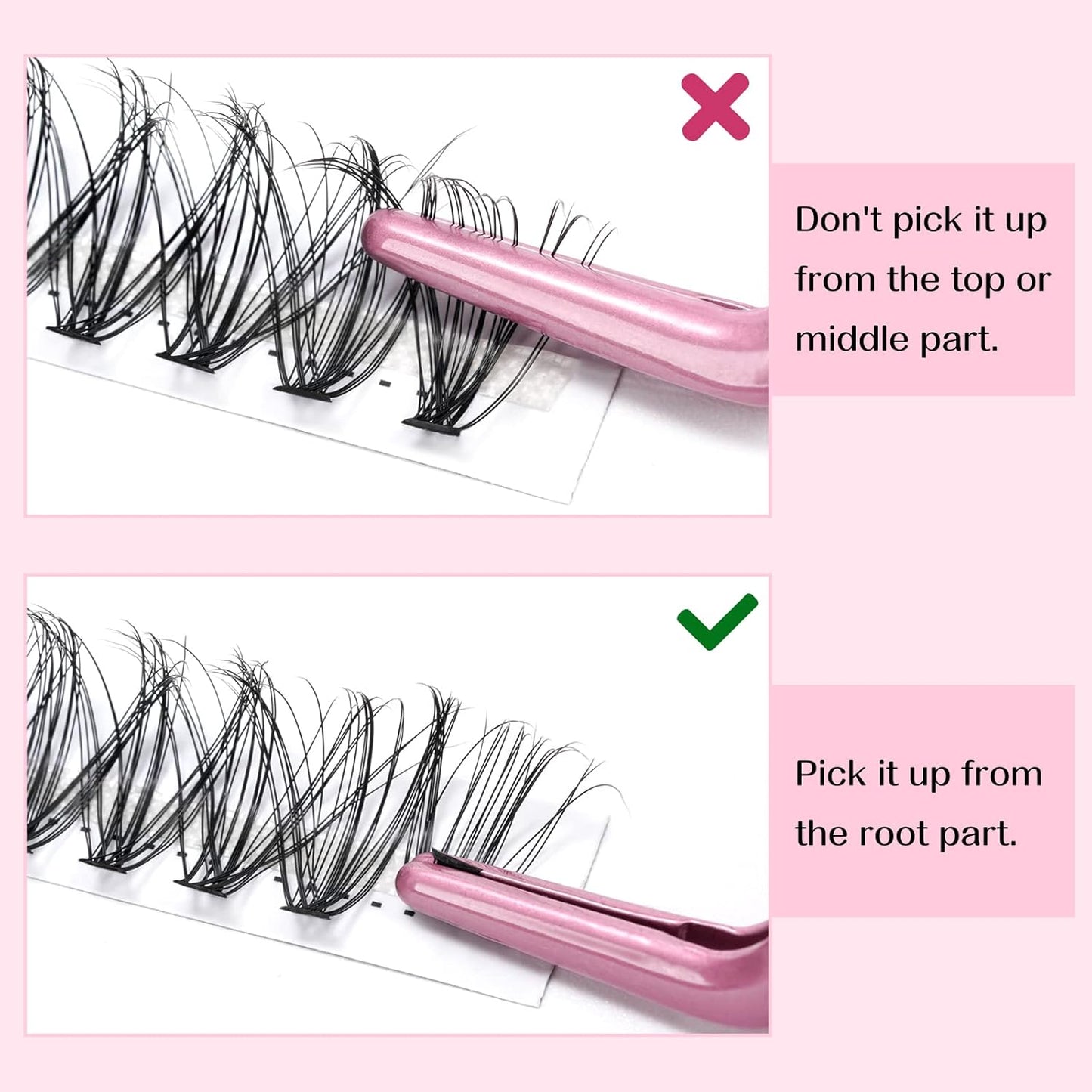 280 Pcs Individual Lashes 30D-C-0.07-10 Cluster Lashes C D Curl Wispy Lashes Bottom Lashes DIY Lashes At Home（30D-C-0.07-10）