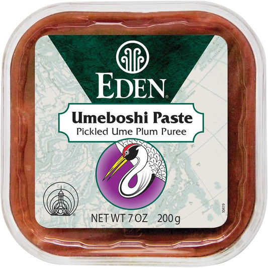 Eden Umeboshi Paste, Pickled Ume Plum Puree, Artisan Made in Japan, No MSG, No Chemical Additives, 7oz