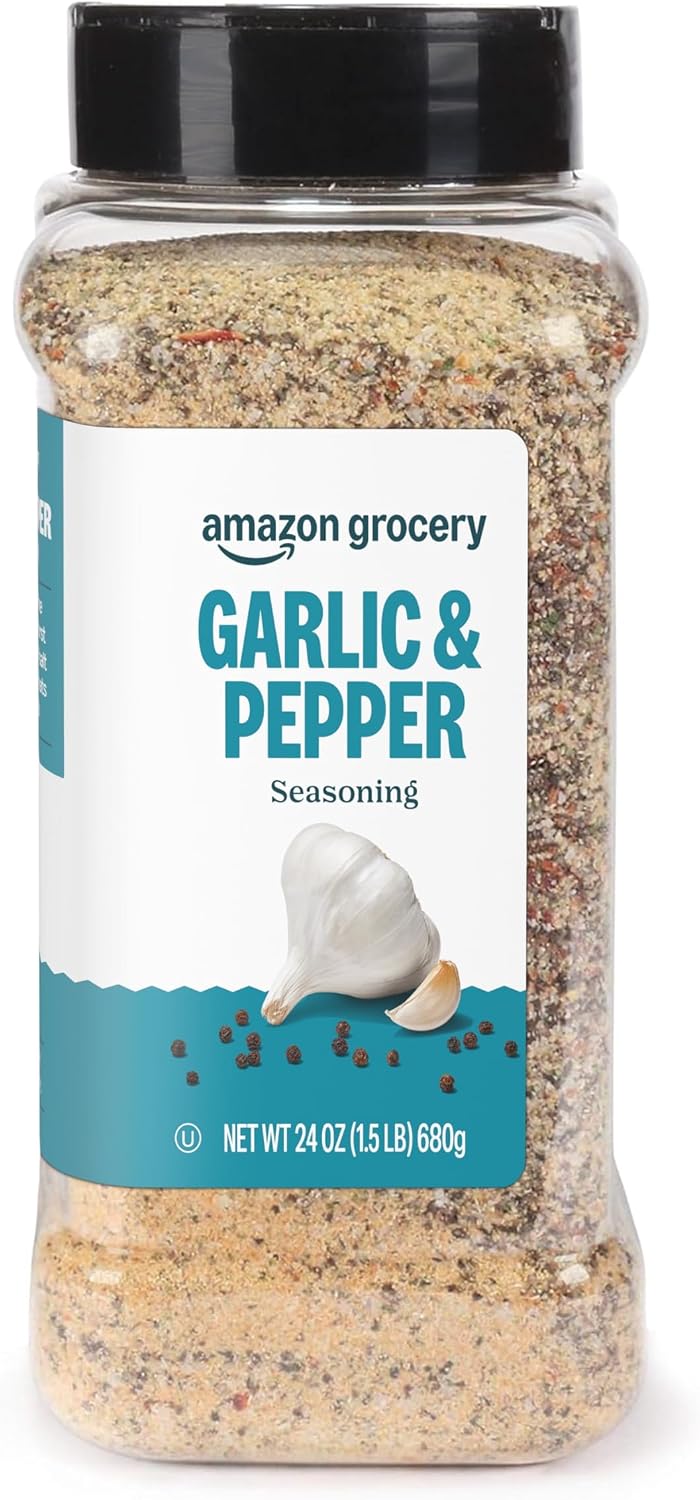 Amazon Grocery, Garlic & Pepper Seasoning, 24 Oz