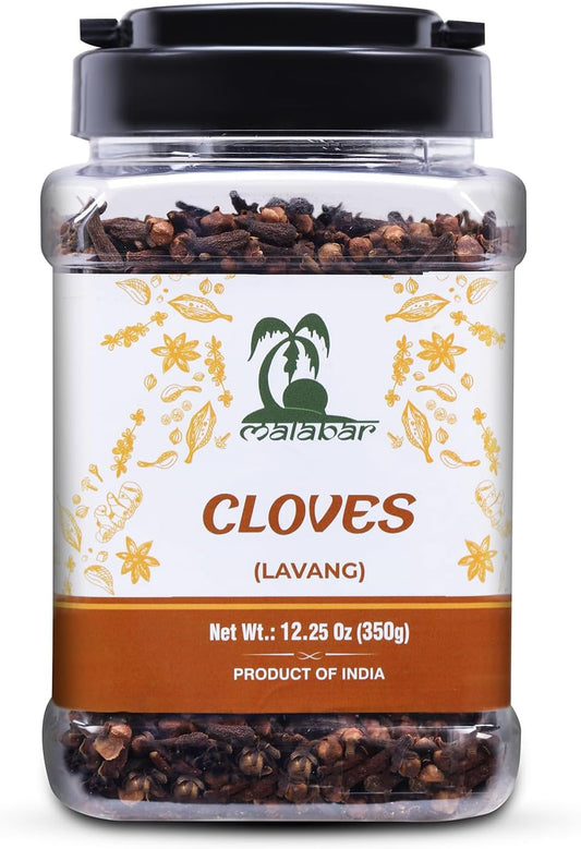 Malabar Cloves Whole (Laung) (350g) Jar ~ All Natural | NON-GMO | Vegan | Gluten Friendly | Indian Origin
