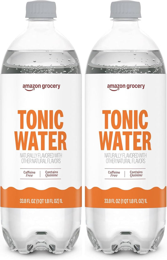Amazon Grocery, Tonic Water, 33.8 Oz (Previously Happy Belly, Packaging May Vary) (Pack of 2)