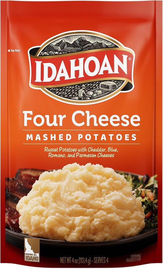Idahoan Four Cheese Mashed Potatoes 4 oz. (Pack of 2)