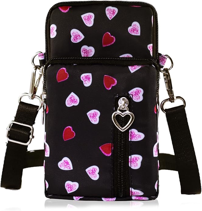 JANKS Small Crossbody Bag for Women - Mini Phone Purses with Crossbody Strap and Wallet - Nylon Arm Bag